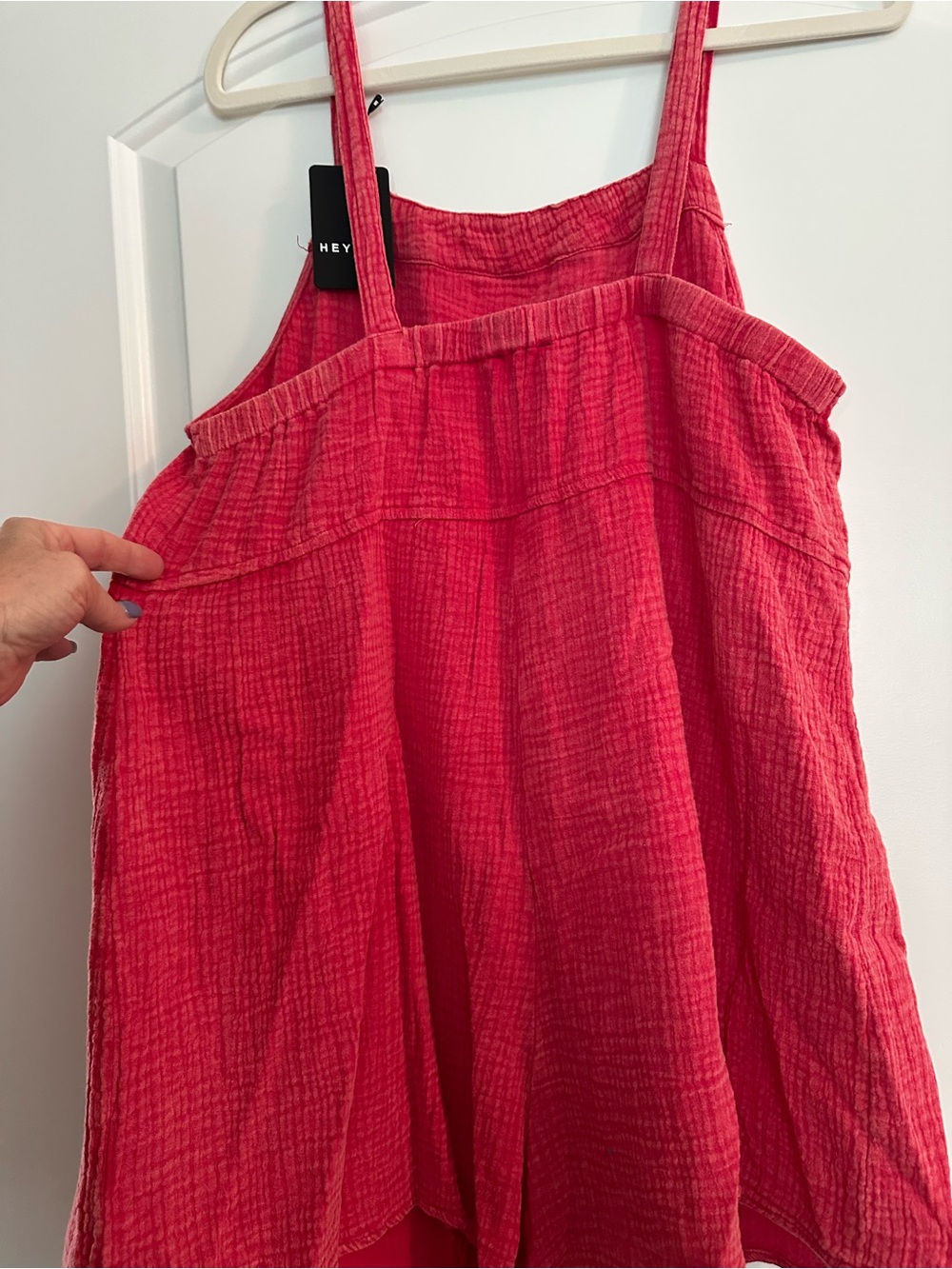 Red Washed Colored Romper ❤️ - Picture 2 of 5